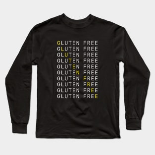 Gluten Free 10x typography Long Sleeve T-Shirt